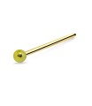 1.8 mm. Golden Ball Straight Nose Stud NSKA-844